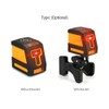 Self-Leveling 2 Lines Red Laser Level Professional Horizontal and Vertical