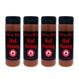 Slide Ridge Hot Honey 12 oz | Crafted with Raw, Natural & Unfiltered Honey | Hot Heat | 4 Pack