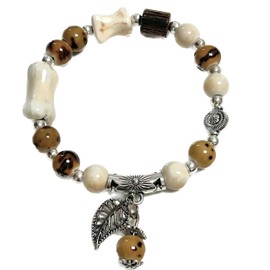 CaChnTyche Ceramic Beaded Bracelet for Women Elastic Stretch Hand Chain for Ladies Colorful Cute Bones Stars Skeleton Flower Metal Boho 2025 Native American Jewelry