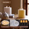 AFINETH Large Outdoor Candles with Remote Waterproof 6"x6" Flickering Flameless