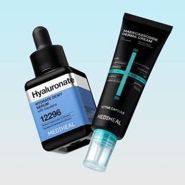Mediheal [2 types of trace care] Serum 40ml (hyaluronic acid) + derma cream (madecassoside) / [흔적케어 2종] 세럼 40ml(히알루)+더마크림 (마데카소사이드)