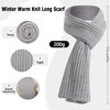 Winter Hat Scarf Gloves Set, 4pcs Beanie Hat and Scarf