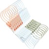YOUOWO Clothes pins 24 Pack with Plastic Rope Clothes Pegs