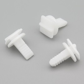 VVO Fasteners Plastic Interior A-Pillar Trim Clip, White (Pack of 10)