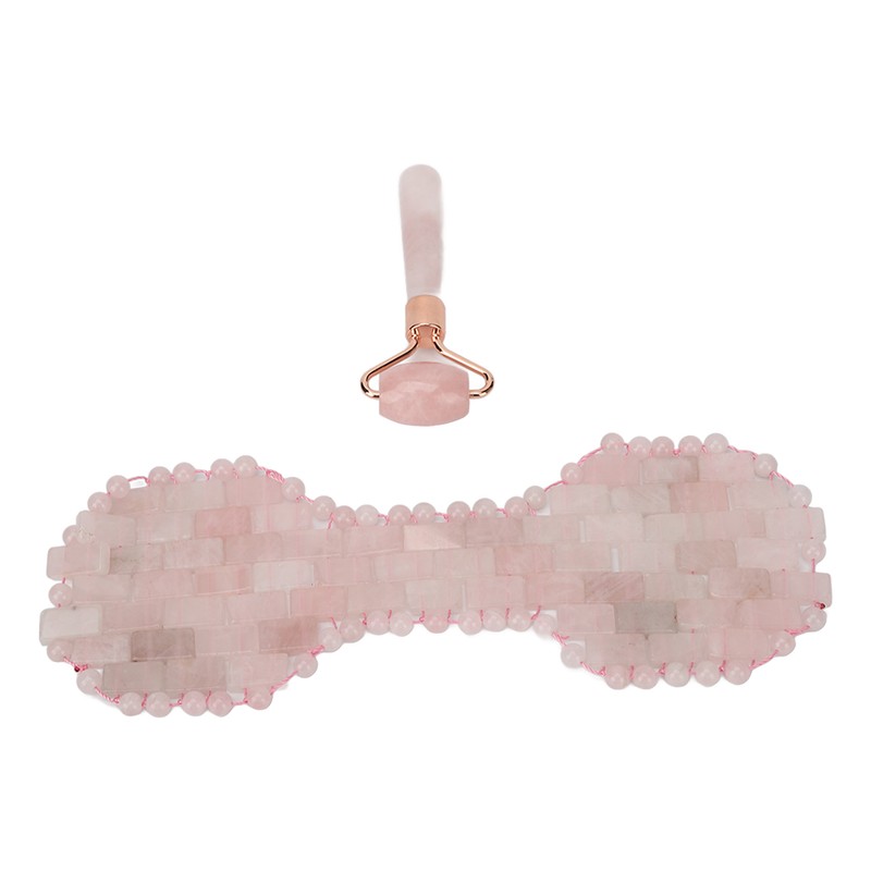 2pcs Jadestone Eye Pad Roller Set Reduce Dark Circles Promote