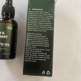 King Of Biotin Rosemary Hair Growth Oil 1fl Oz