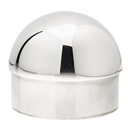 2" Dia. Polished Stainless Steel Domed End Cap 2" O.D. Rail Tubing - 1 Pack
