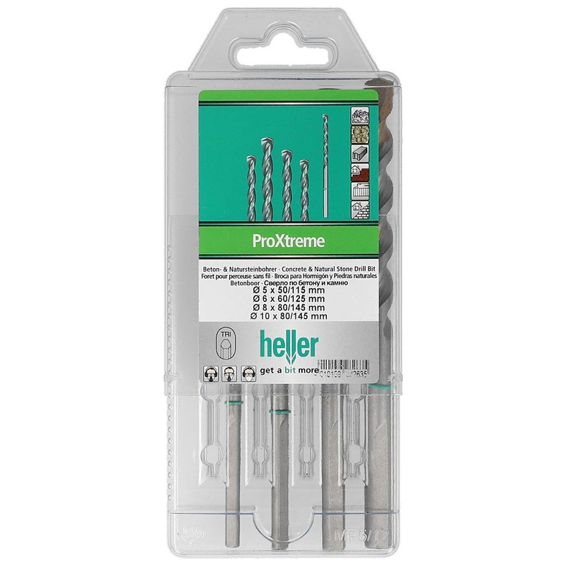 Heller Tools 282635" 3750 ProXtreme Concrete/Natural Stone Drill Bit, Silver,