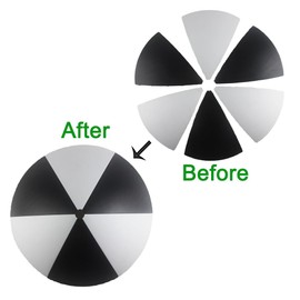 Squirrel Baffle for Bird Feeder Pole，Squirrel Proof Birds feeders for Outdoor Hanging Bird,Pole Mount Guards for Shepherd Hooks .1Pack (2, Black and White)