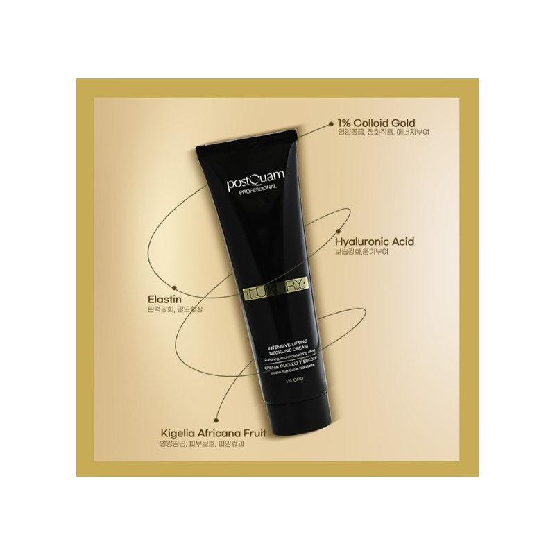 Postcoum Luxury Gold Lifting Elasticity Wrinkle Care Neck Cream /