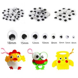 YFFSFDC Moving Eye Parts, Animal Doll, Eye Parts, Black Eyes, Eye Parts, Doll Eyes, Doll Making, Crafts, Craft Parts, DIY Handmade Eyes, DIY Handmade Eyes, 0.1 inch (4 mm), 0.2 inch (6 mm), 0.3 inch (8 mm), 0.4 inch (10 mm), 0.5 inch (12 mm), 0.6 inch (1