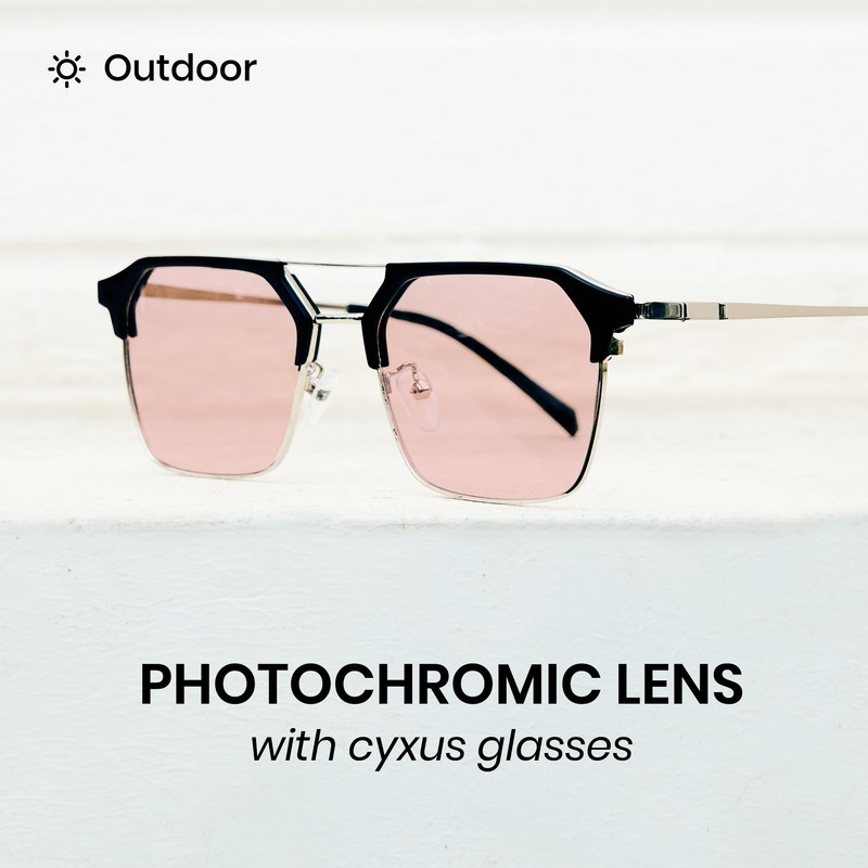 Cyxus Photochromic Glasses for Men Women UV Protection with Blue