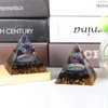 KYEYGWO Positive Energy Pyramid Stone with Reiki Healing Amethyst Crystal