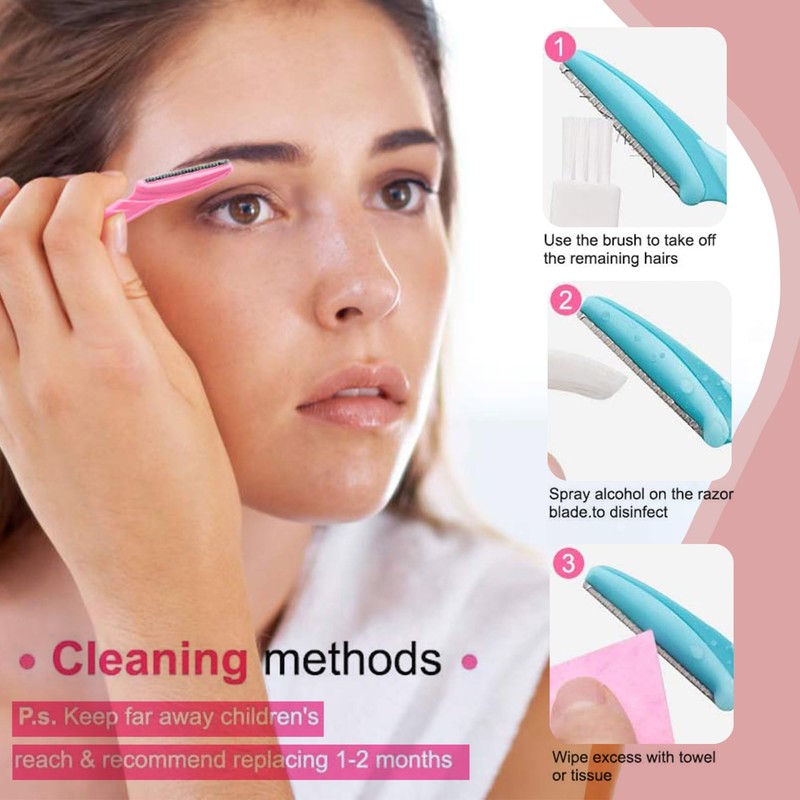 Soft 'N Style Ladies Eyebrow Grooming Razors Shaver Set Pack