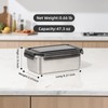 MAXCOOK 18/10 Stainless Steel Freezer Storage Containers With Lids, 47oz
