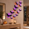 KIROGILY Halloween Decoracion, 24 murcielagos con luz 3D para Decoracion