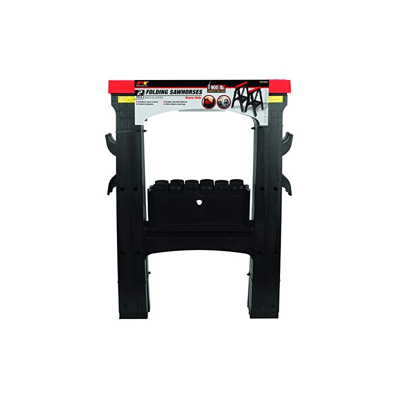 Performance Tool W54009 Heavy Duty Plastic Sawhorse Set (450 lb