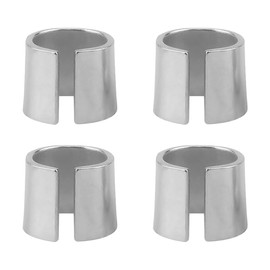 GAOLAOSY 2 Pair Car Battery Post Shims, Pure Lead Auto Positive & Negative Post Converter Shim Caps, Anode Cathode Adaptor Sleeve, Universal Car Battery Terminal Connection Part Accessories (4PCS)
