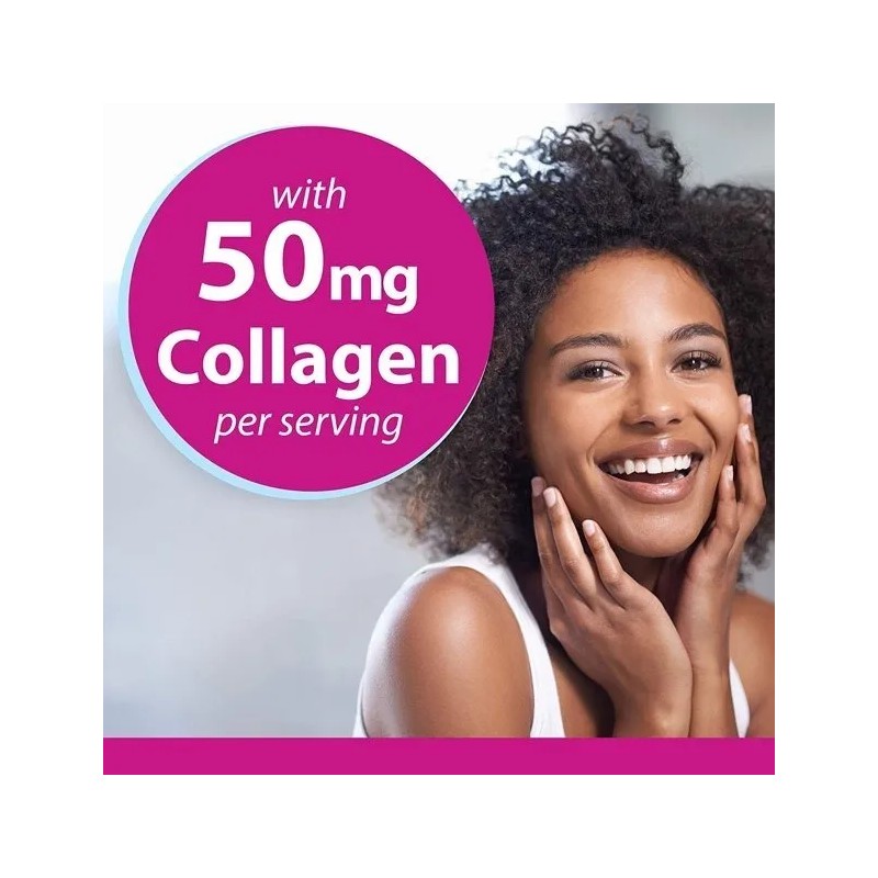 Colágeno + Biotina + Vitaminas Mujeres, Sabor Frambuesa