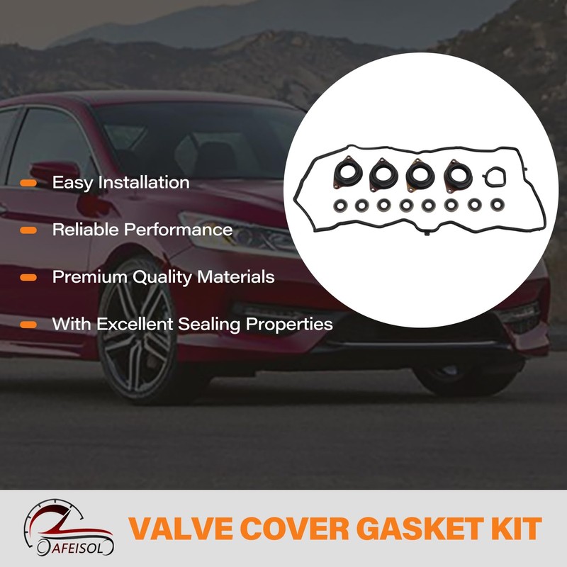 AFEISOL 12030-5A2-A01 Engine Valve Cover Gasket Set Kit, Compatible with