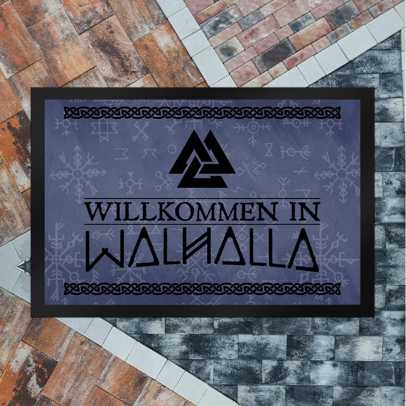 Welcome to Walhalla Viking Doormat XXL 50 x 75 cm