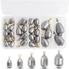 Fishing Weights Sinkers Kit Iron Fishing Weights Bell Sinkers Bass Casting Fishing Sinkers Weights Water Drop Catfish Weights Saltwater Freshwater Fishing Terminal Tackle