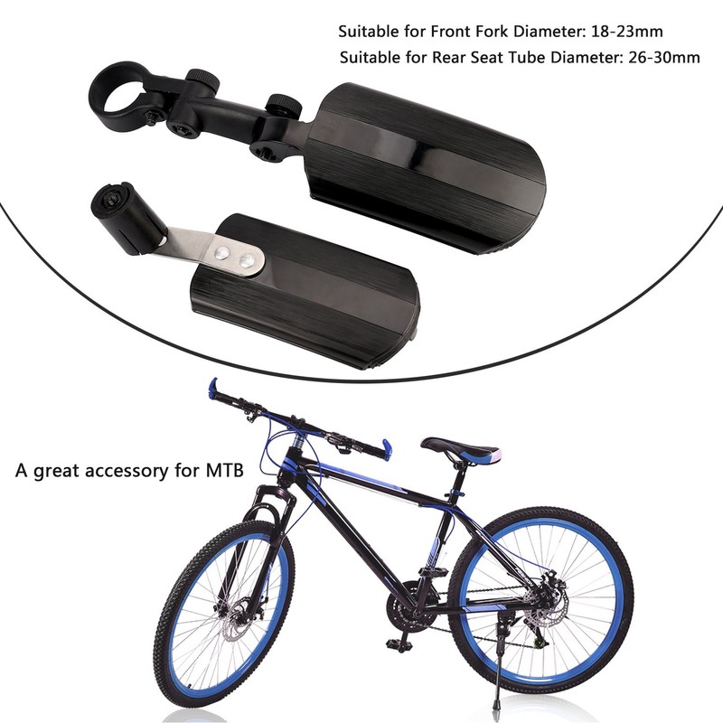 Tagvo Bicycle Mudguard, Retractable Bicycle Mudguard Set, Mountain Bike Front
