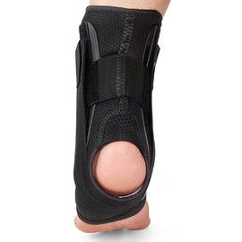 HuayoRong Stability Pro Reinforced Ankle Brace -Lace up with Stabilizer Straps (L)