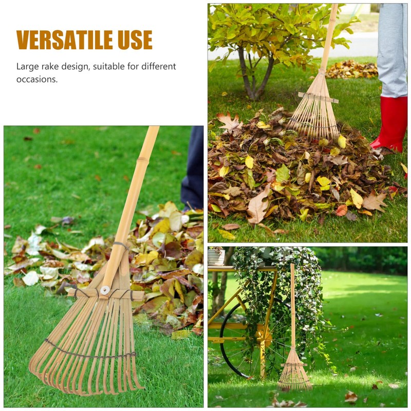 Yardwe Yard Leveling Rake Leaf Scoops Hand Rakes Short Handle