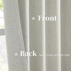 KEQIAOSUOCAI Full Shading Linen Curtains Greyish Beige 126 Inches Long