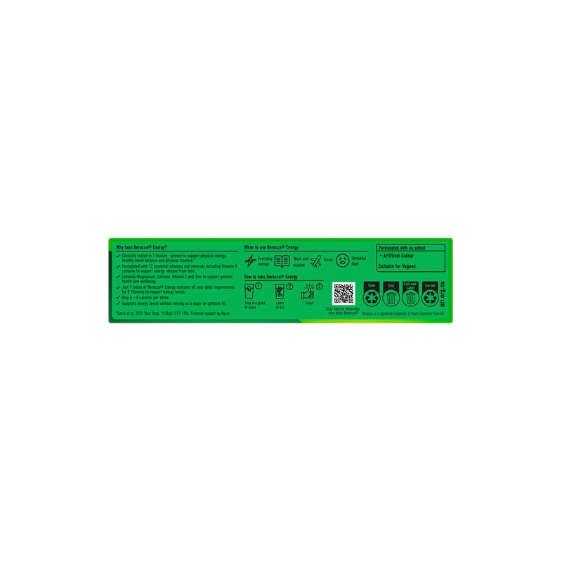 Berocca Energy Mango & Orange Effervescent Tablets 30 Pack