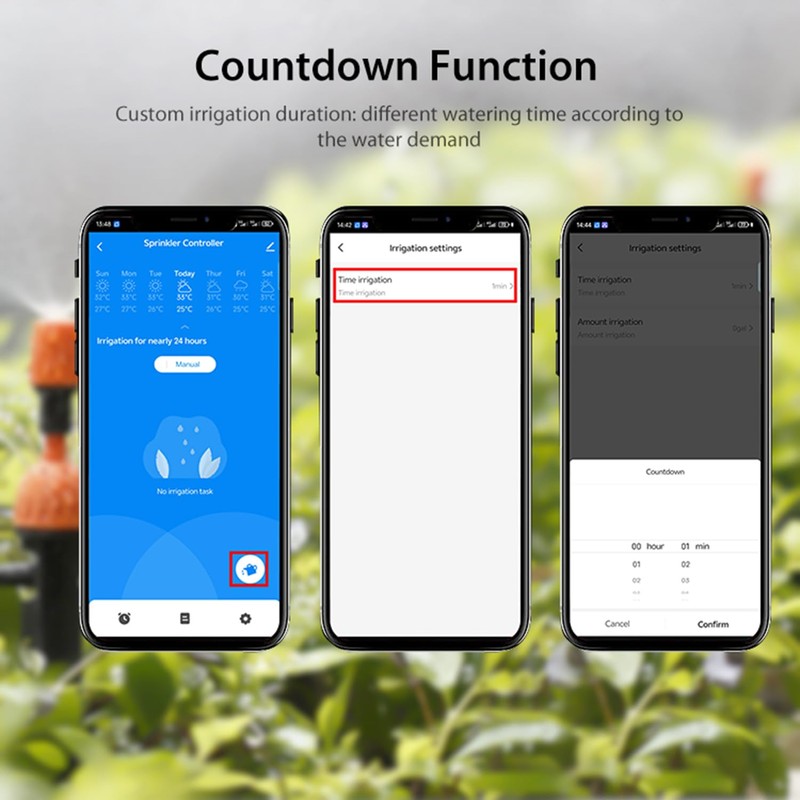 WiFi Sprinkler Timer: Smart Water Hose Timer with Rain Delay,