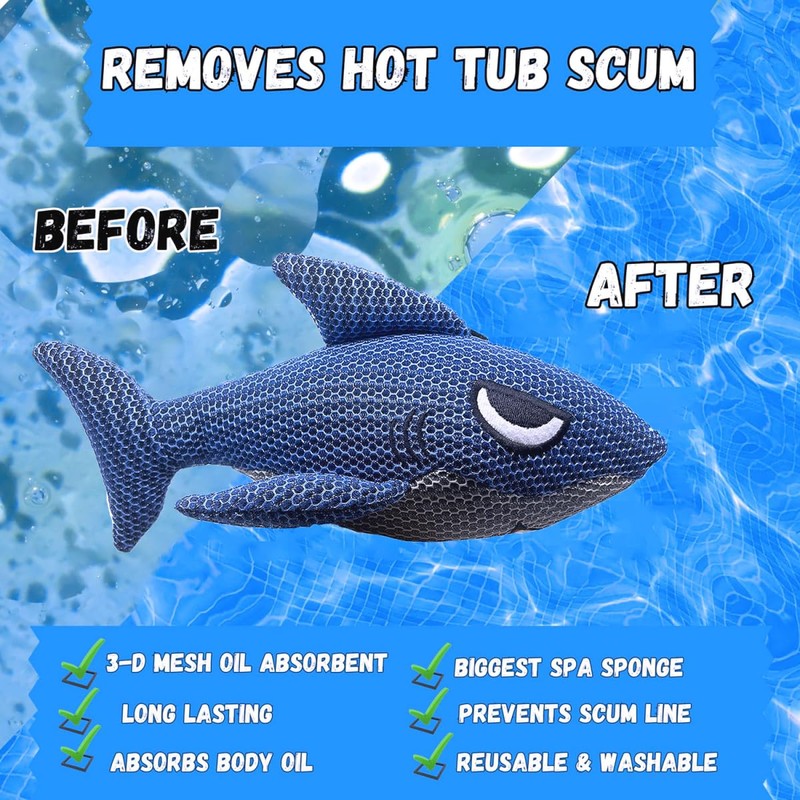 LATIOBRO Hot Tub Scum Accessories Grime Absorbers Hot Tub for