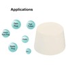 sourcing map Rubber Tapered Plug 38mm to 46mm Solid Test