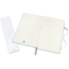 Moleskine, Bullet Notebook Art Collection, Sketch Pad, Drawing Notebook, Blank or Lined Pages, Hard Cover, Large Format 13x21 cm, Aquamarine Colour