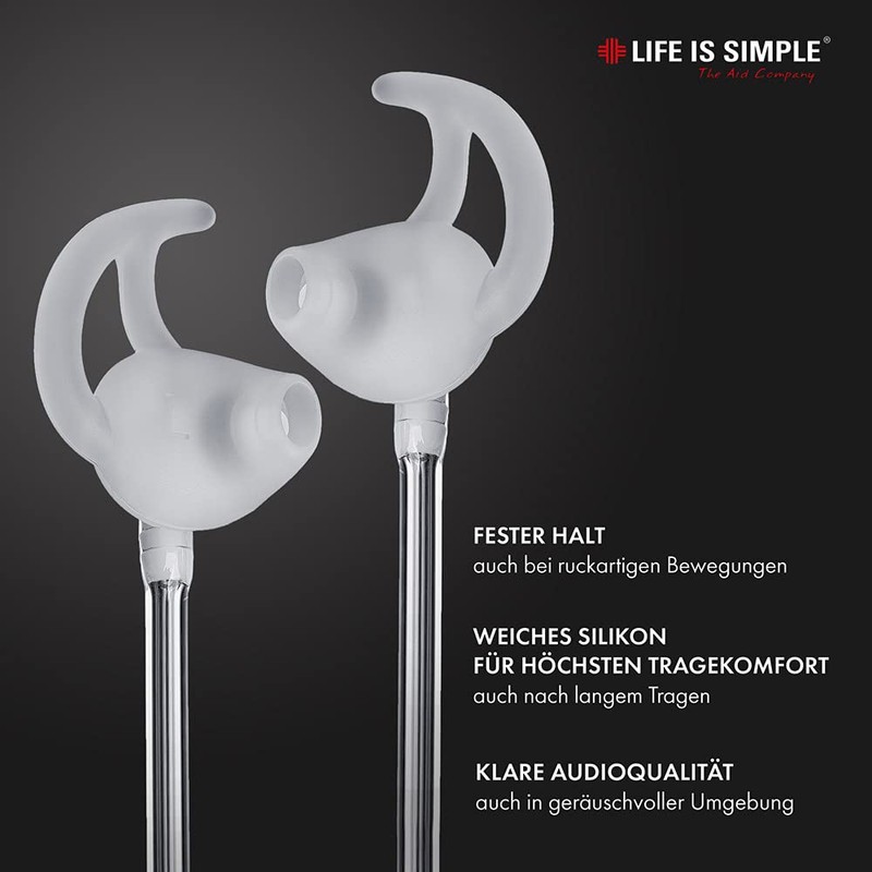 LIFE IS SIMPLE EARFLY Ear Insert for Sound Tube, Secure