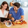 4 PCS Brass Cutting Board Feet with Silicone Anti-Slip Pads,