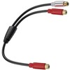 Tunghey 2Pack RCA Splitter Cable, 1 Female to 2 Female