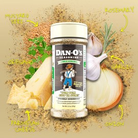 Dan-O's Cheesoning® Seasoning - Great on Pasta, Pizza, Popcorn, Meats, Veggies, and Snacks - Italian Seasoning Blend - All-Purpose, Sugar Free, 0 Calorie for Cooking Anything- Online Exclusive (2.2oz)