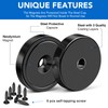 MIKEDE Heavy Duty Magnets with Hole, 150LB Strong Magnets, Black