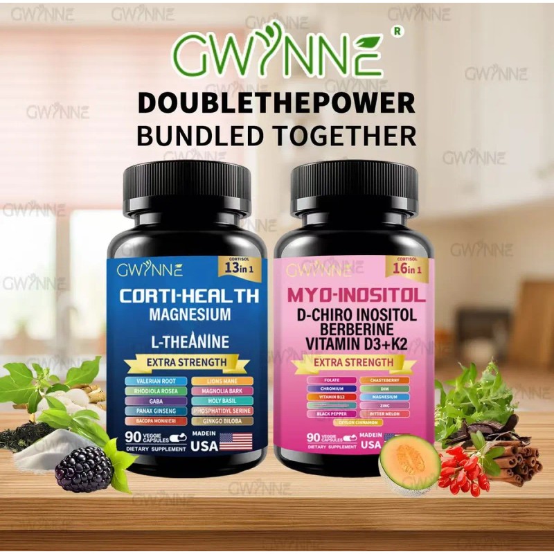 Gwynne Suplemento De Cortisol 90 Cpsulas Suplemento De Myo-inositol Y