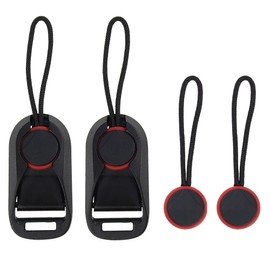 Alppihym Set of 4 Camera Strap Quick Connector with Base - Shoulder Strap Clip Adapter with Quick Release and Buckle Set for Camera Shoulder Straps, Wrist Straps and Binoculars