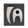 Modern Abstract Ceramic Vase 7.3" Wabi Sabi Japandi Sculptural Vase,
