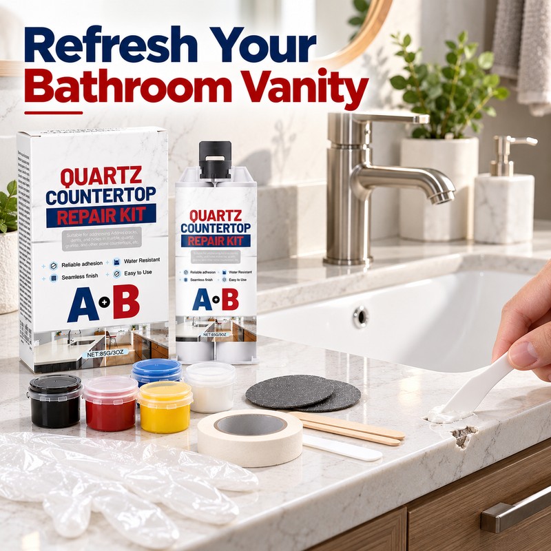 Quartz Countertop Repair Kit for Chips & Cracks – 85g