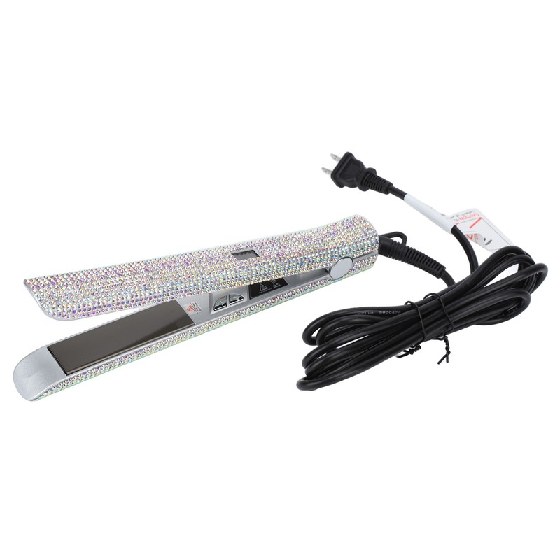 150W Hair Straightener Rhinestone Electric 2 in 1 Faster Shape