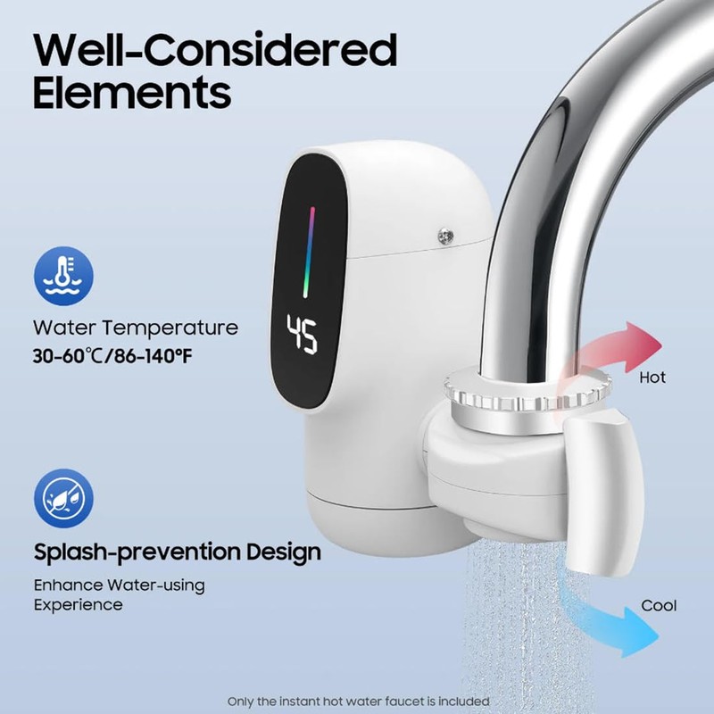 Electric Heater Instantaneous Water Heater for Bath Instant Hot Tankless