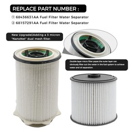 ONHUMILLION 6.7L Fuel Filter Water Separator set for 2019 2020 2021 2022 2023 2024 Ram Turbo Diesel Engines 68157291AA and 68436631AA
