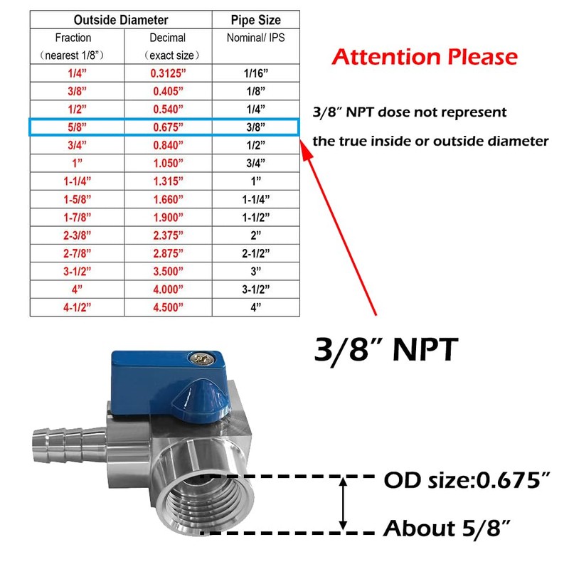 Beduan Stainless 3/8" Barbed x 3/8" NPT Female 90 Degree