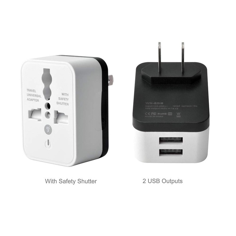 ICEVEIN Universal Power Travel Plug Adapter Converting from EU/UK/CN/AU/JP to