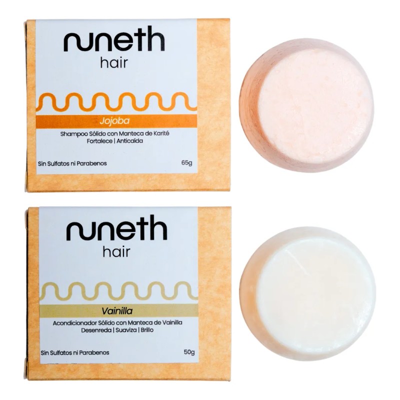Kit Anticaída Shampoo Y Acondicionador Sólido - Nuneth